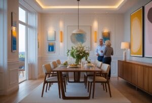 Read more about the article Sådan skaber du den perfekte atmosfære i din spisestue med kunstværker til din stue
